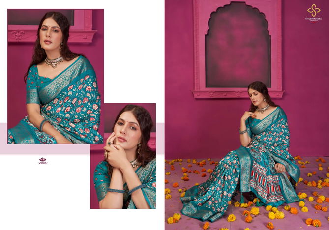 Kashmiri Silk 2 By Shubh Shree Velvet Tusser Silk Wedding Sarees Wholesale Shop In Surat